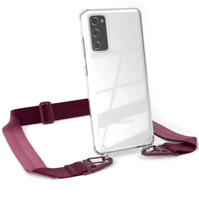 EAZY CASE Galaxy S20 Handykette Rot Dunkel