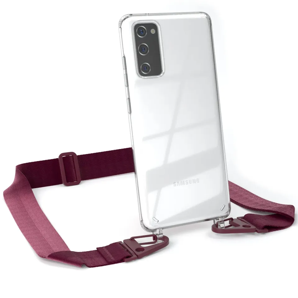 EAZY CASE Galaxy S20 Handykette Rot Dunkel