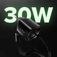 SBS GaN USB-C Ladegerät 30W mit Kabel 75 cm