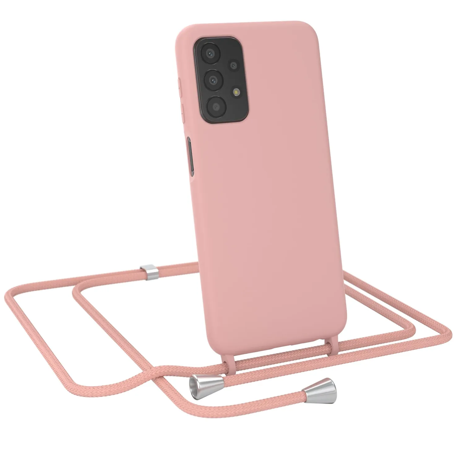 EAZY CASE Galaxy A13 4G Handykette Alt Rosa TPU
