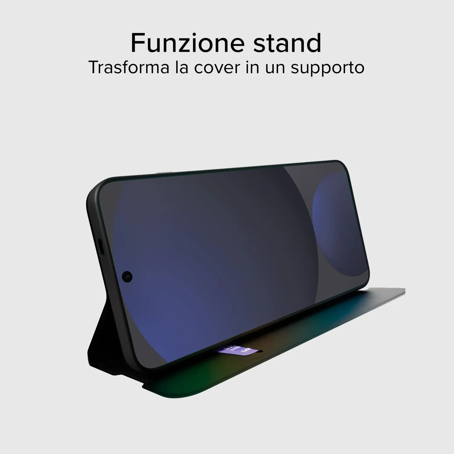 SBS Wallet Smooth Samsung Galaxy S24 FE Hülle schwarz Stand