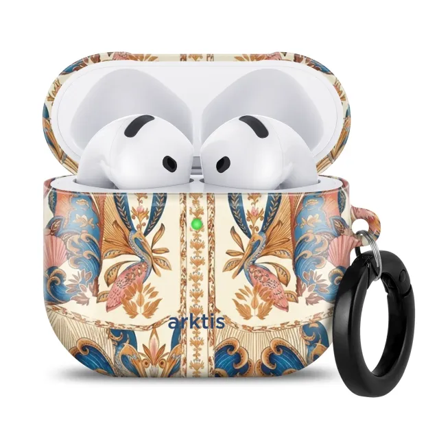arktis AirPods 5 Hülle Peacock Palace Qi-Laden