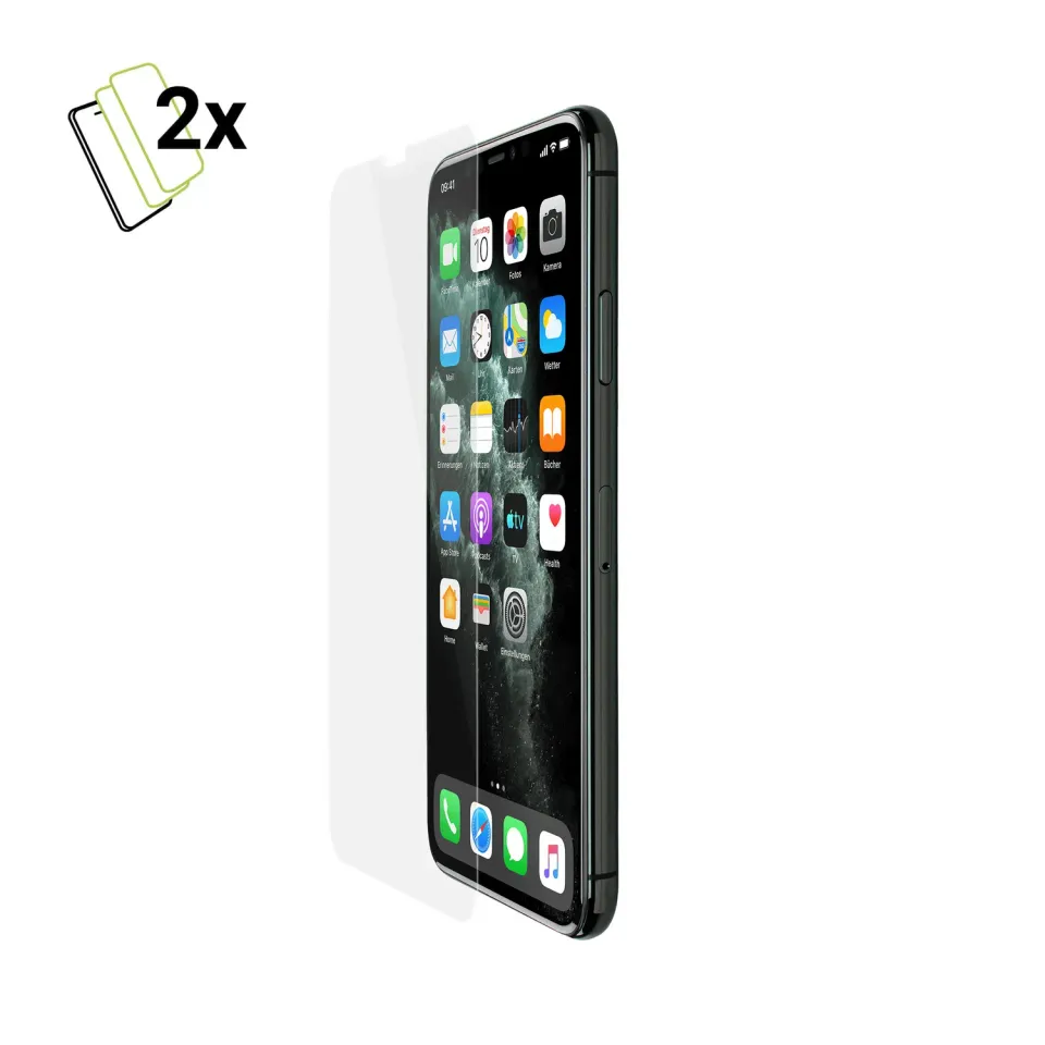 Artwizz SecondDisplay iPhone XS Max Panzerglas 2er Pack klar