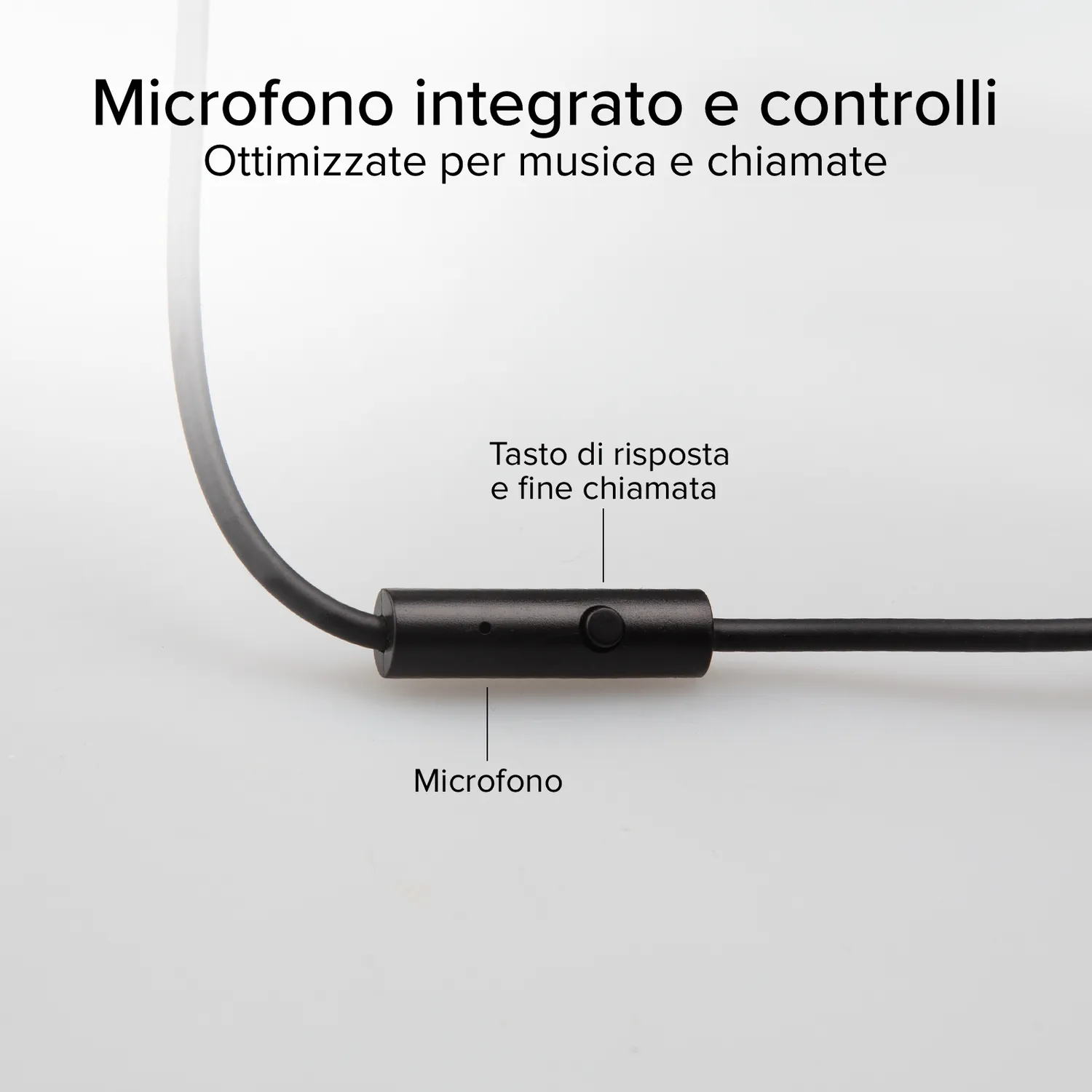 SBS Kabel-Kopfhörer On-Ear schwarz mit Mikrofon