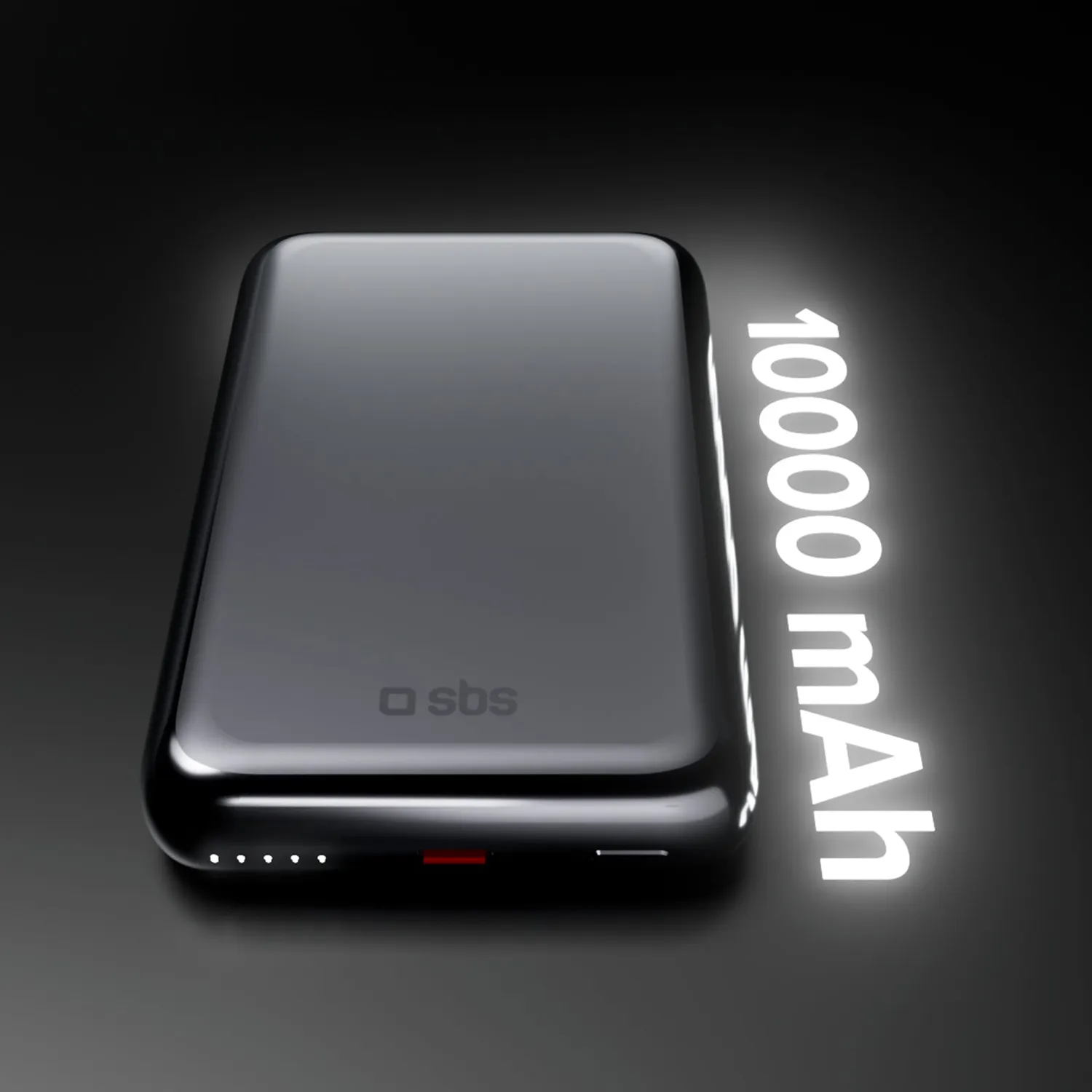 SBS Mag Alu Powerbank 10000mAh Qi2.2 25W magnetisch