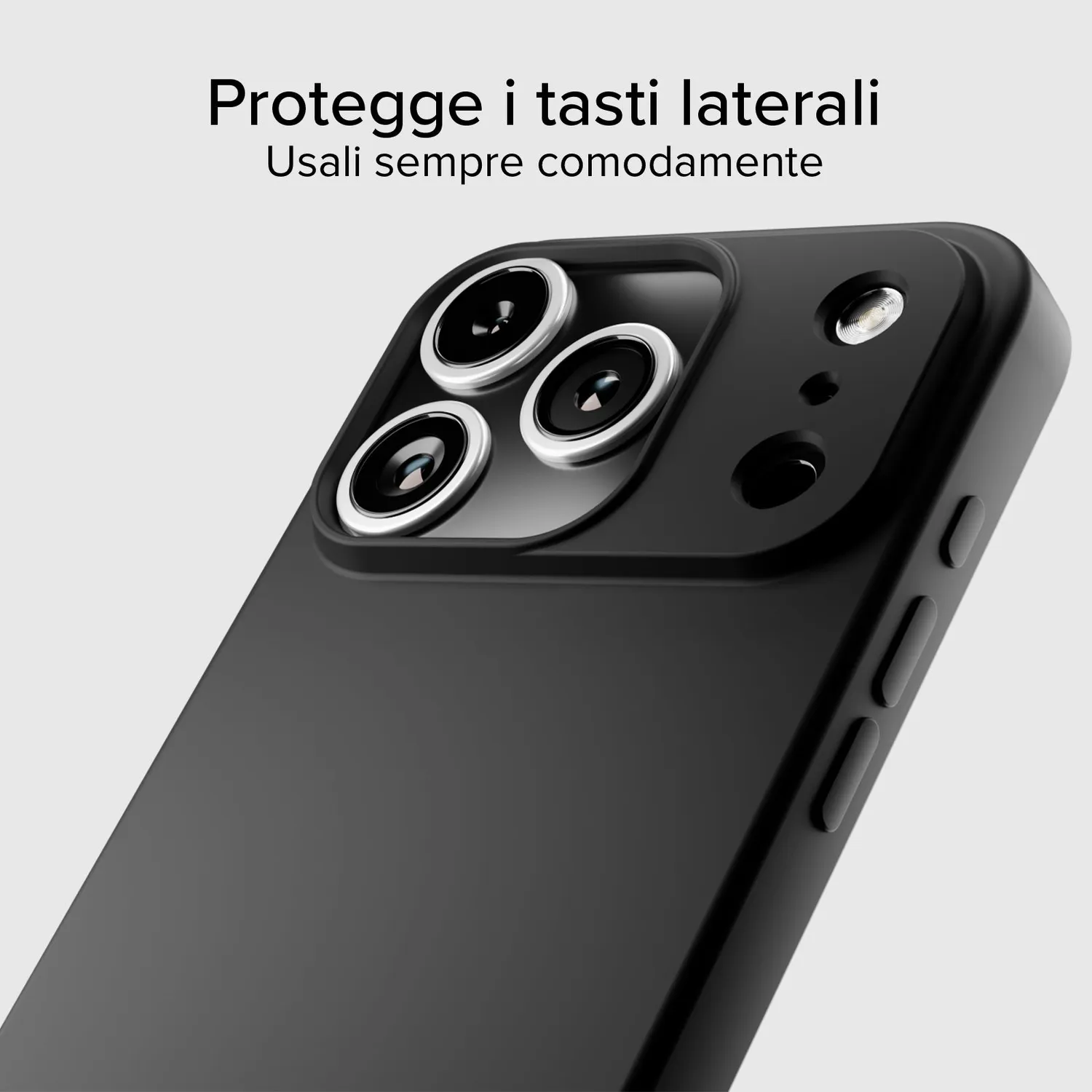SBS Instinct iPhone 17 Pro Max Hülle Schwarz stoßfest