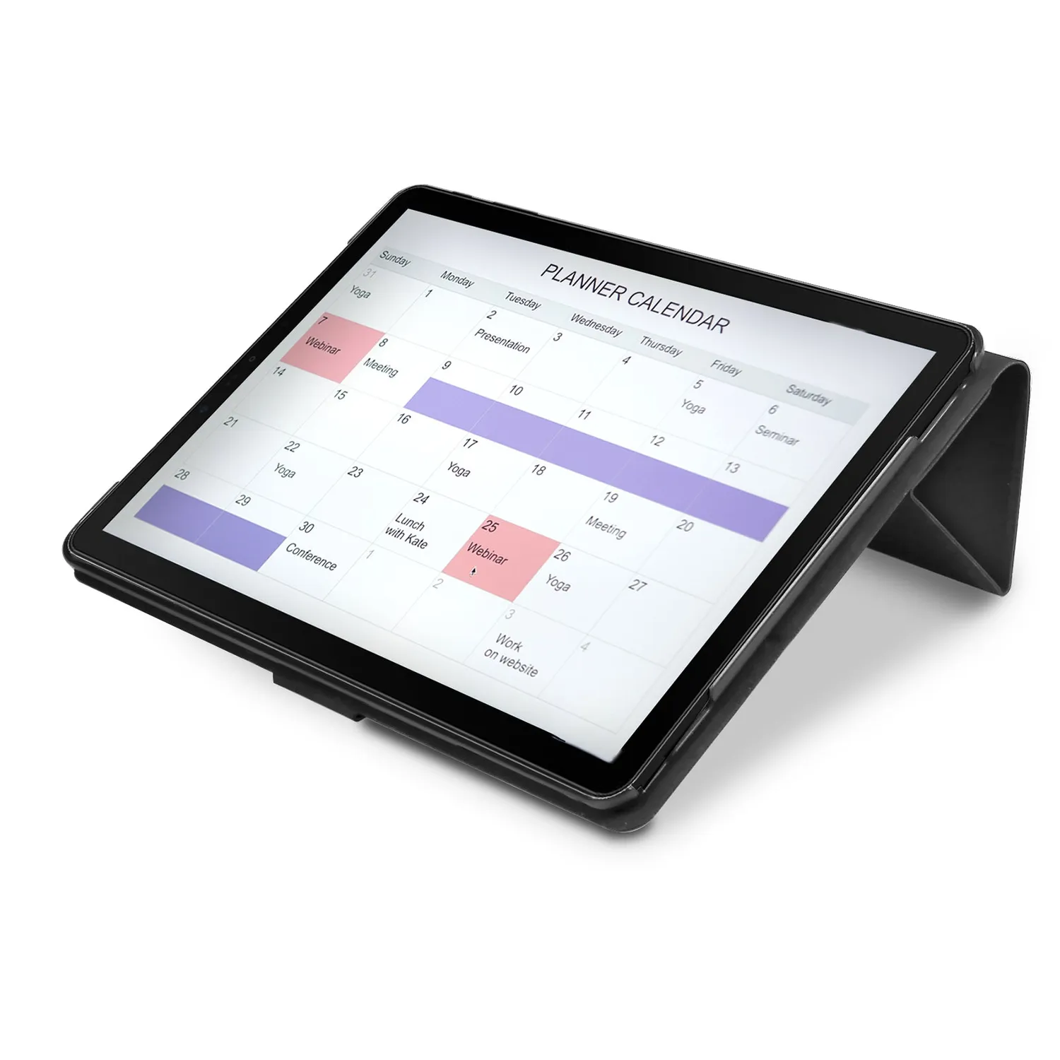 SBS Trio Tablet-Hülle für Galaxy Tab A 10.5 2018 schwarz