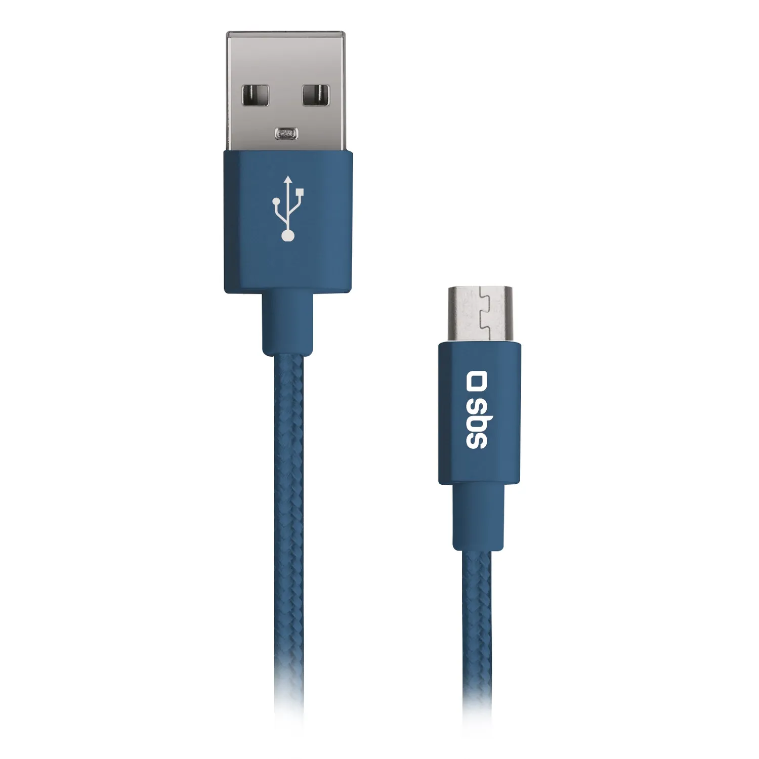 SBS Vitamin Micro-USB Ladekabel 1m Blau Anti-Knick