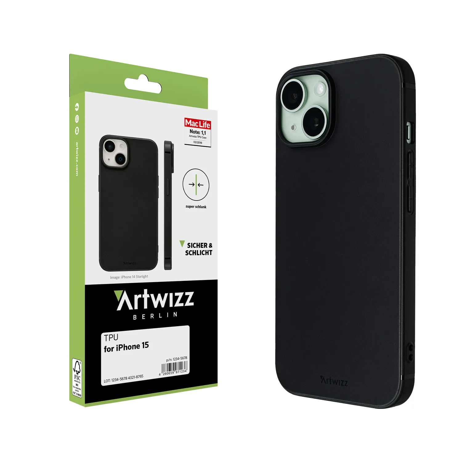 Artwizz TPU Case iPhone 15 Pro Max Handyhülle schlank