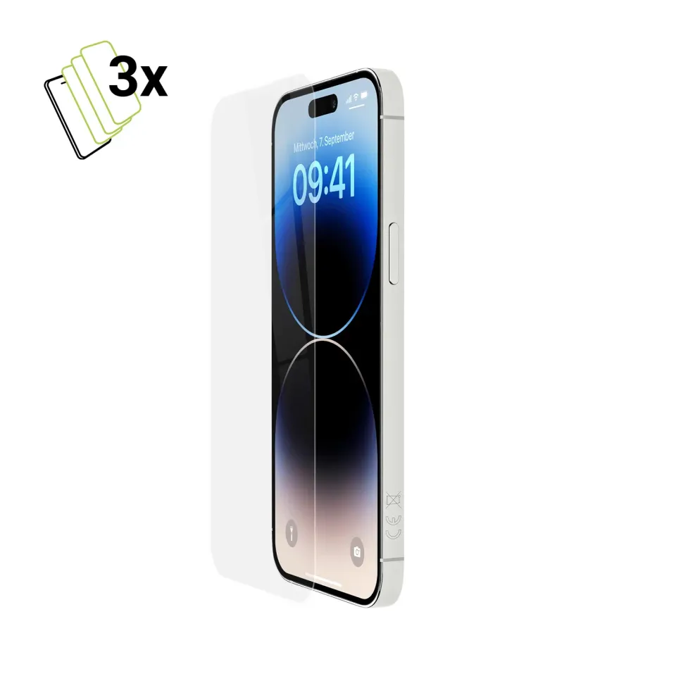Artwizz SecondDisplay iPhone 14 Pro Max Panzerglas 3er Pack