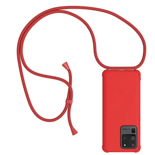 EAZY CASE Galaxy S20 Ultra Handykette Hülle Band Rot