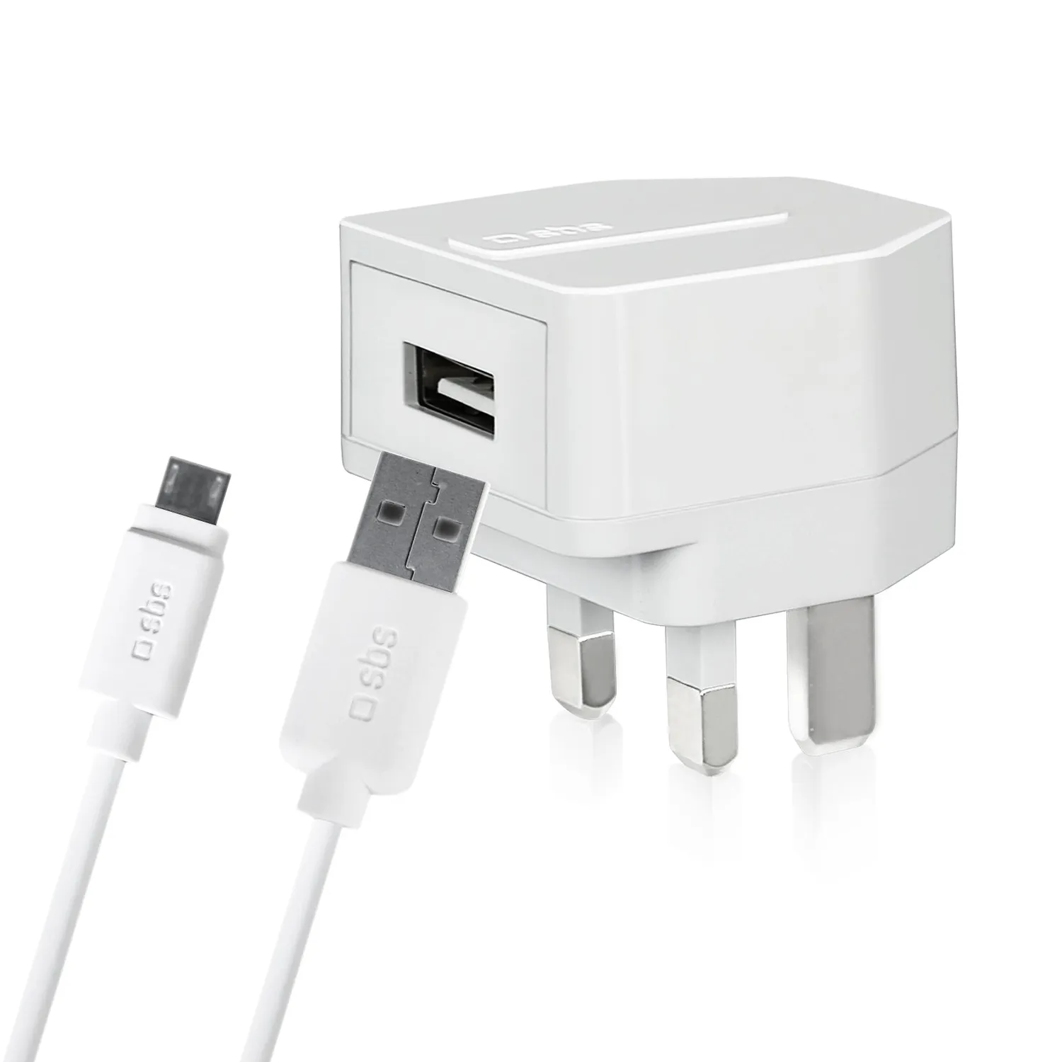 SBS Reise Lade Kit USB Lightning 1m Netzteil