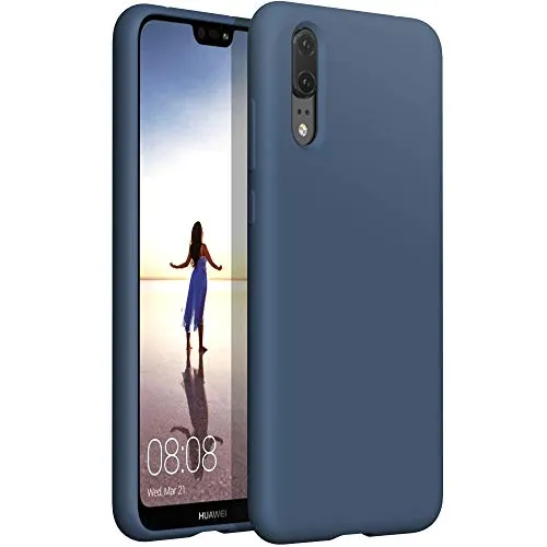 YATWIN Huawei P20 Lite Handyhülle Blau Silikon Dünn