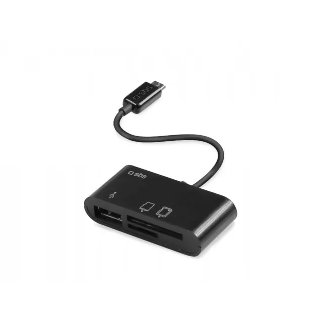 SBS OTG Kartenleser Micro-USB SD 3in1