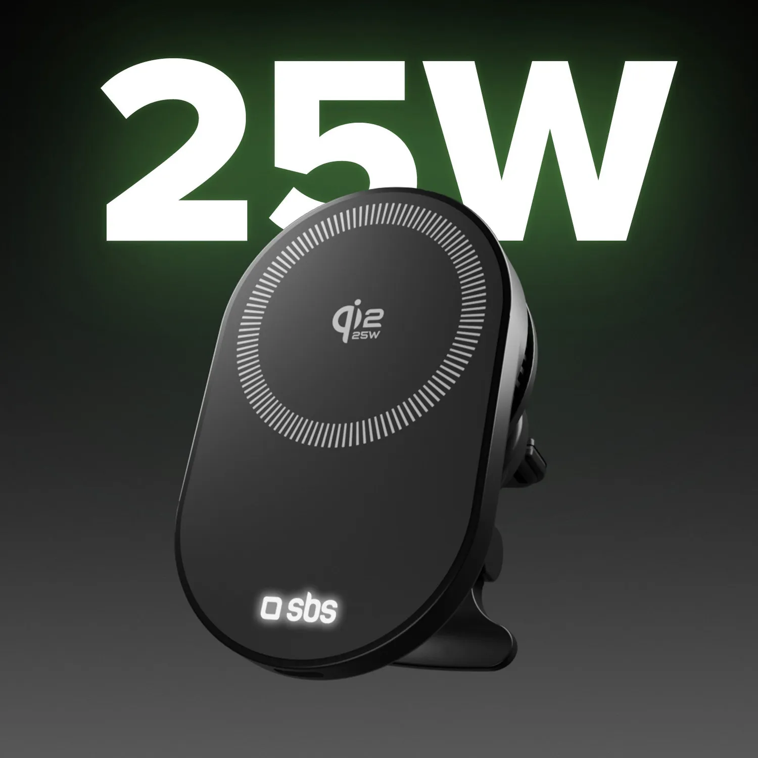 SBS Autohalterung Qi2.2 25W magnetisch Lüftung Kühlung