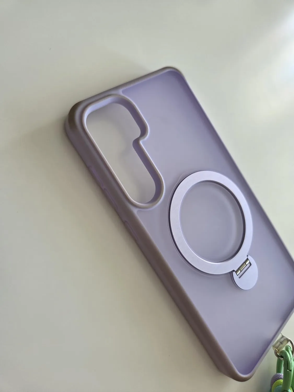 EAZY CASE Galaxy S24 Qi Charging Hülle Ring Grau