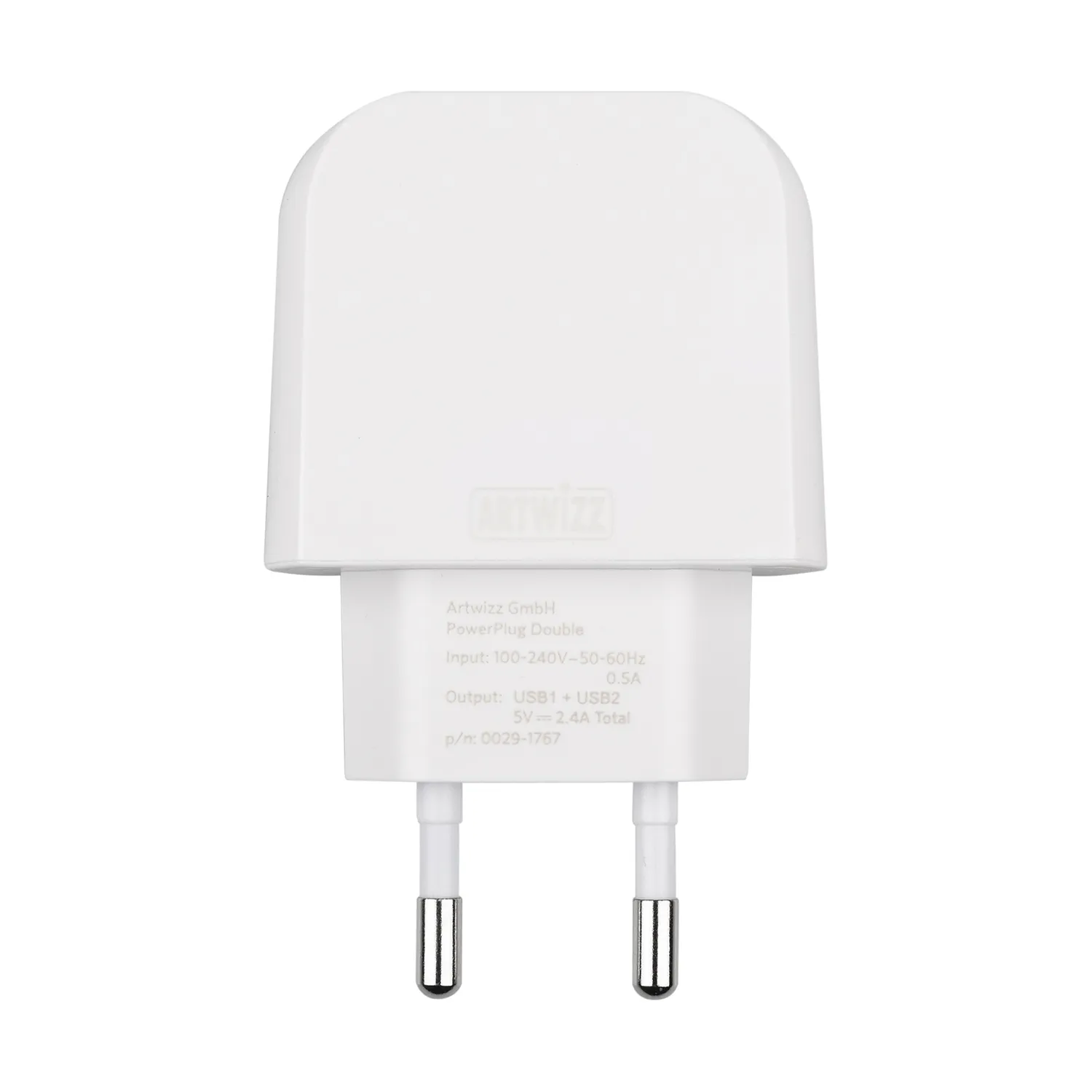 Artwizz PowerPlug Double USB Ladegerät 2,4A weiß