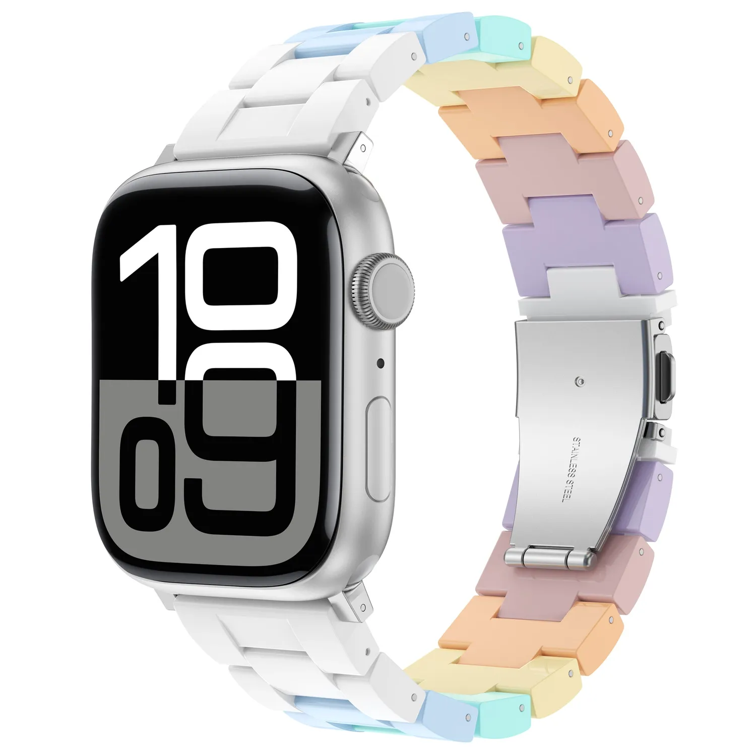 arktis Pixel Band Apple Watch Armband Pastell 49/46/45/44 mm Acrylglas