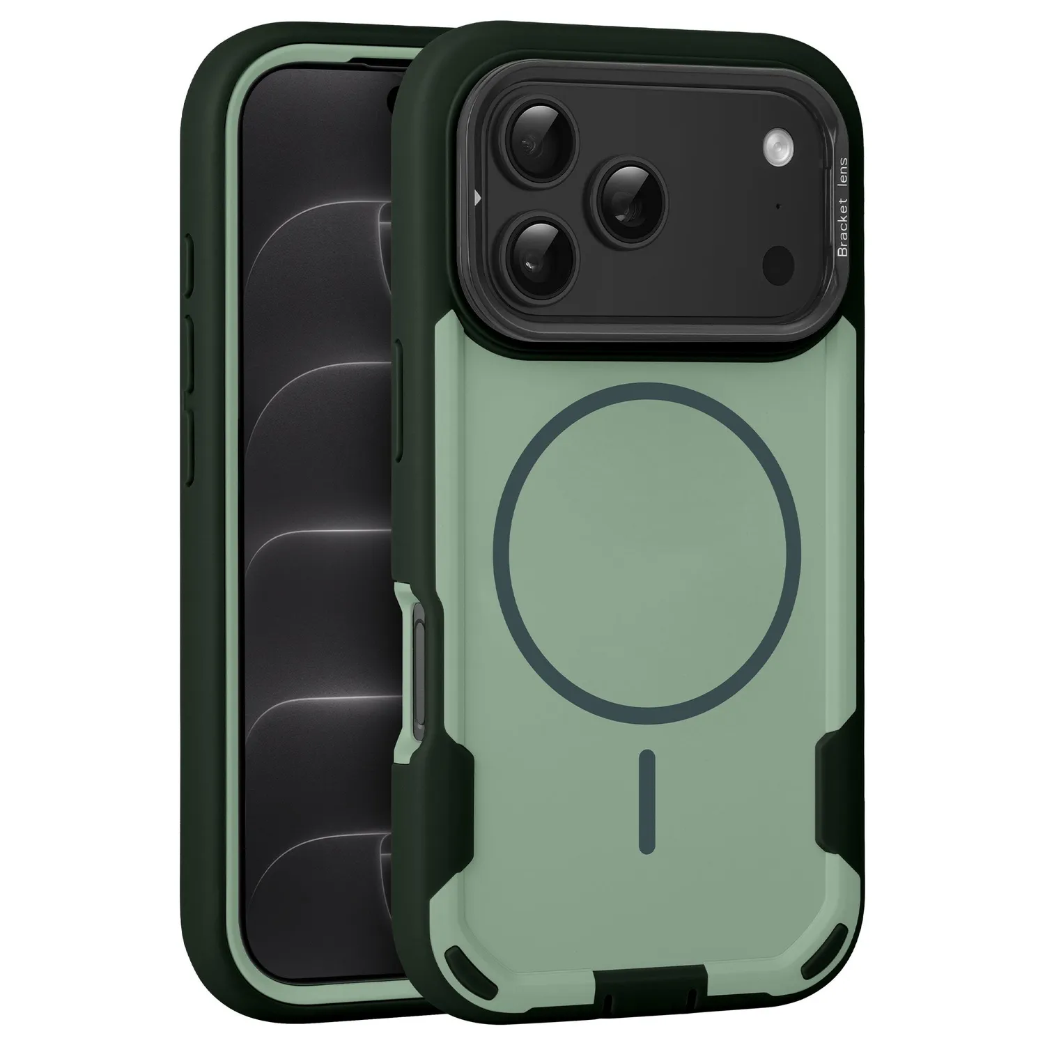 arktis Sentinel iPhone 18 Pro Max Hülle Schwarz Ständer