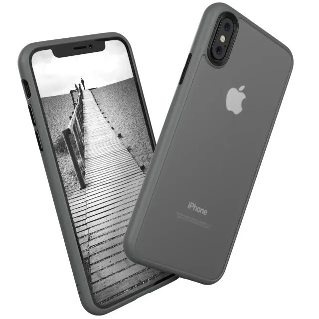EAZY CASE iPhone X/XS Outdoor Hülle Anthrazit stoßfest