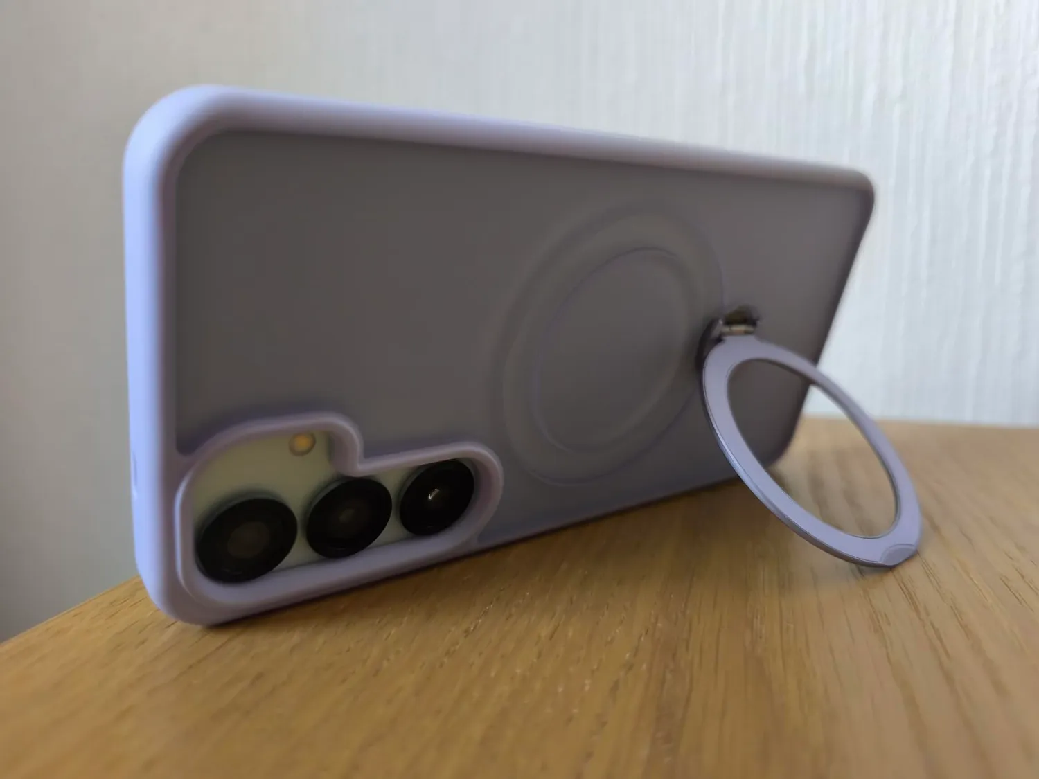 EAZY CASE Galaxy S24 Qi Charging Hülle Ring Grau