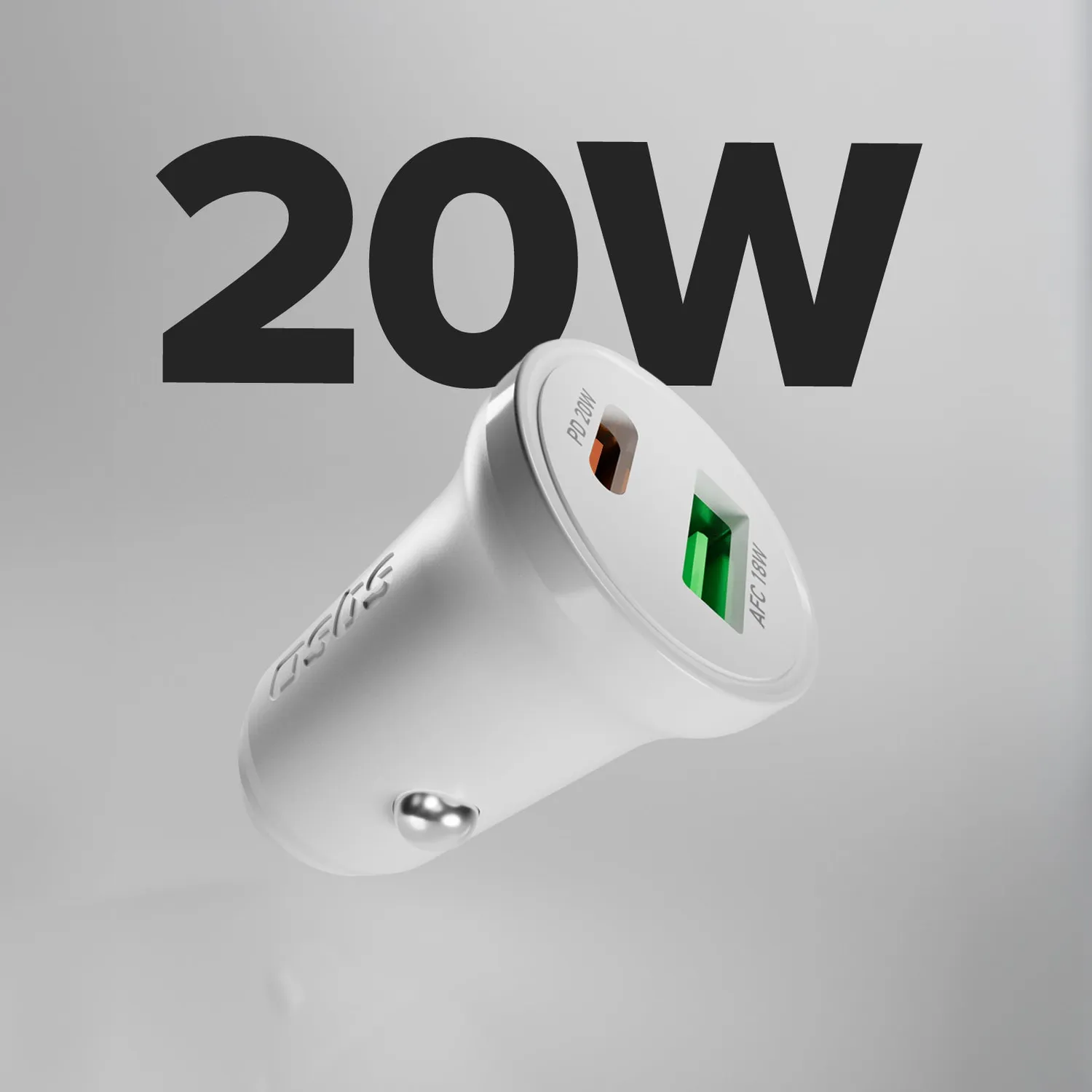 SBS 20W Autoladegerät USB-C PD + USB AFC schwarz