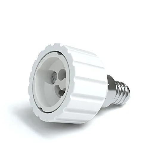 EAZY CASE E14 auf GU10 Lampensockel Adapter 8X weiß
