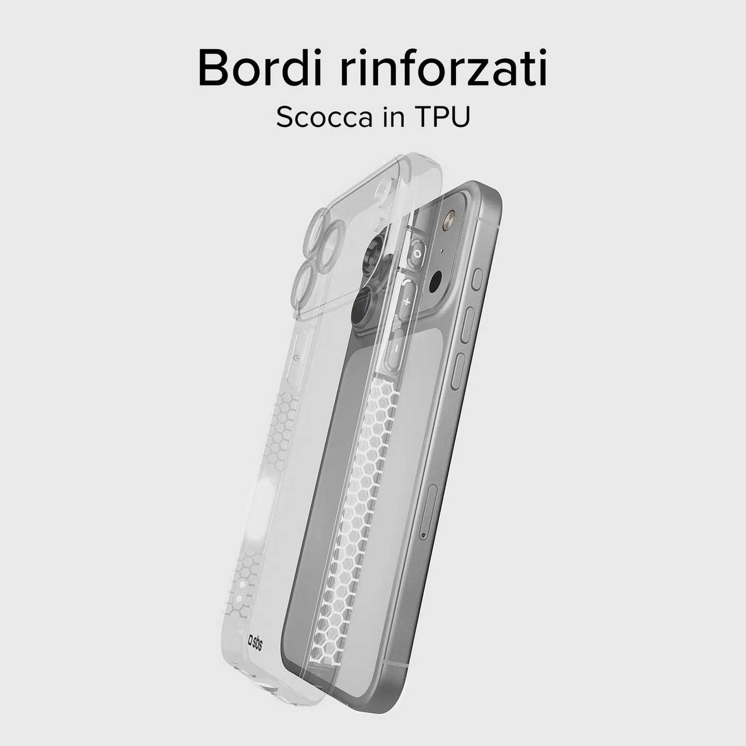 SBS Extreme X2 iPhone 17 Pro Hülle transparent 2 Meter