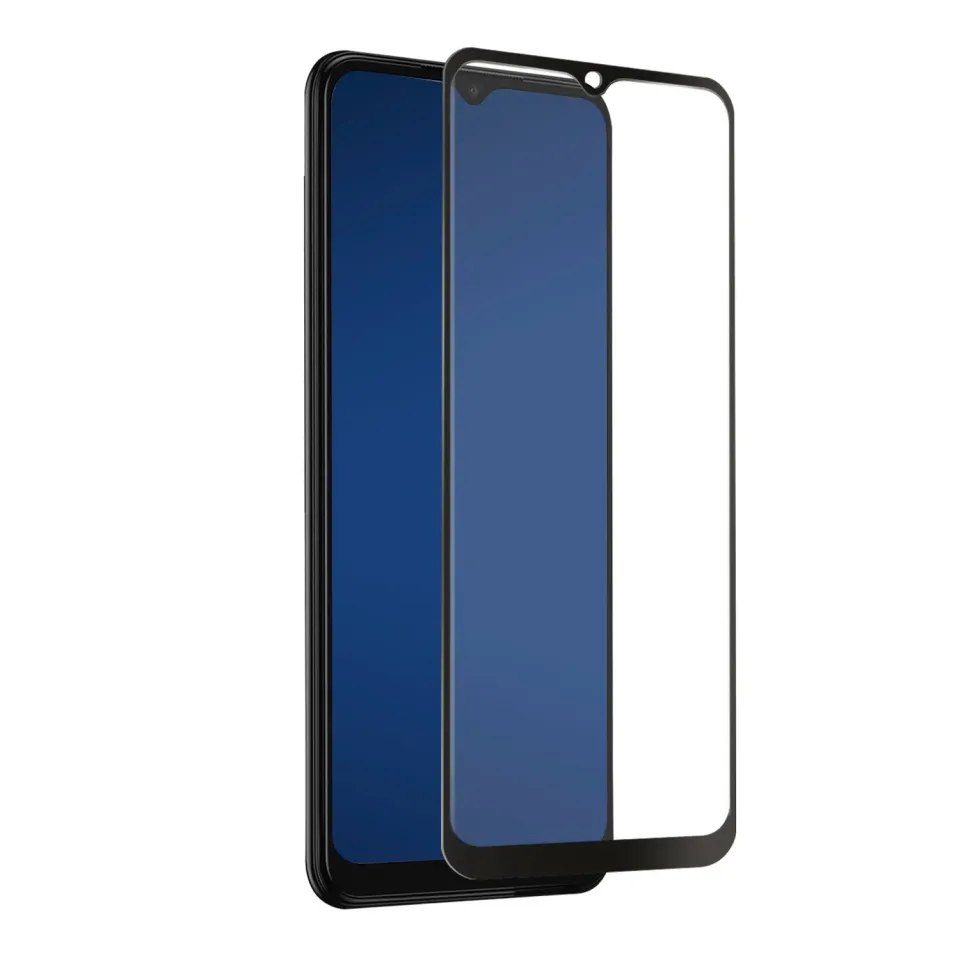 SBS Full Cover Panzerglas Galaxy A22 5G schwarz stoßfest