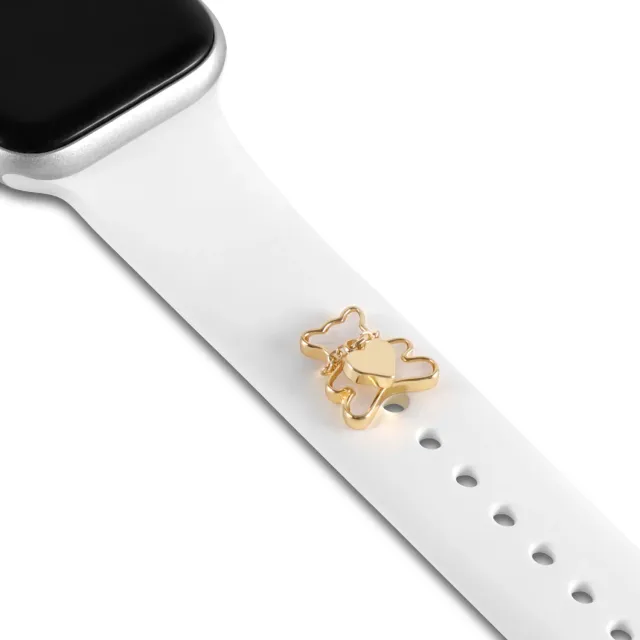 arktisband Apple Watch Charms Teddy Edelstahl