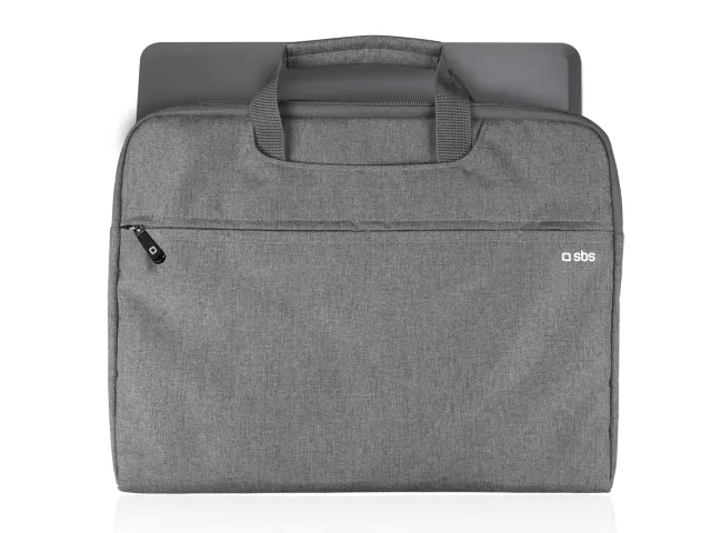 SBS Tablettasche Notebook bis 12 Zoll grau Nylon wasserdicht