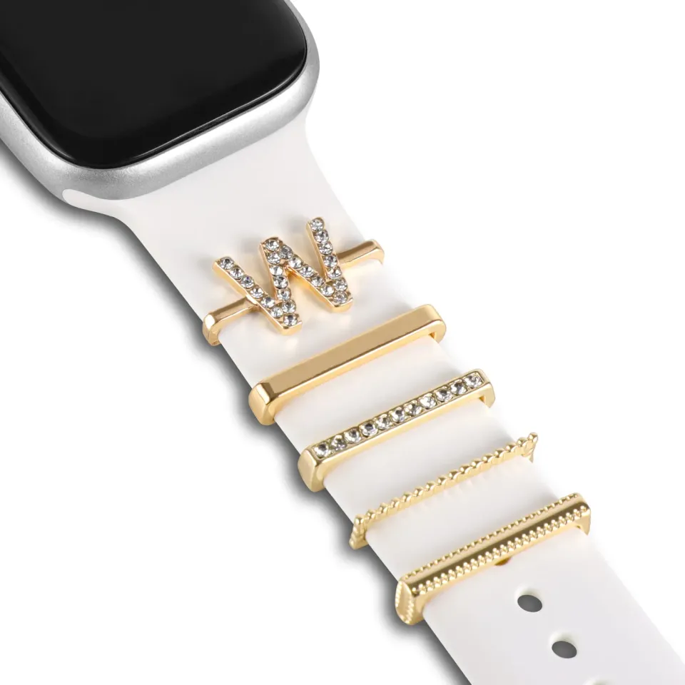 arktisband Buchstabe W Charm Gold Edelstahl