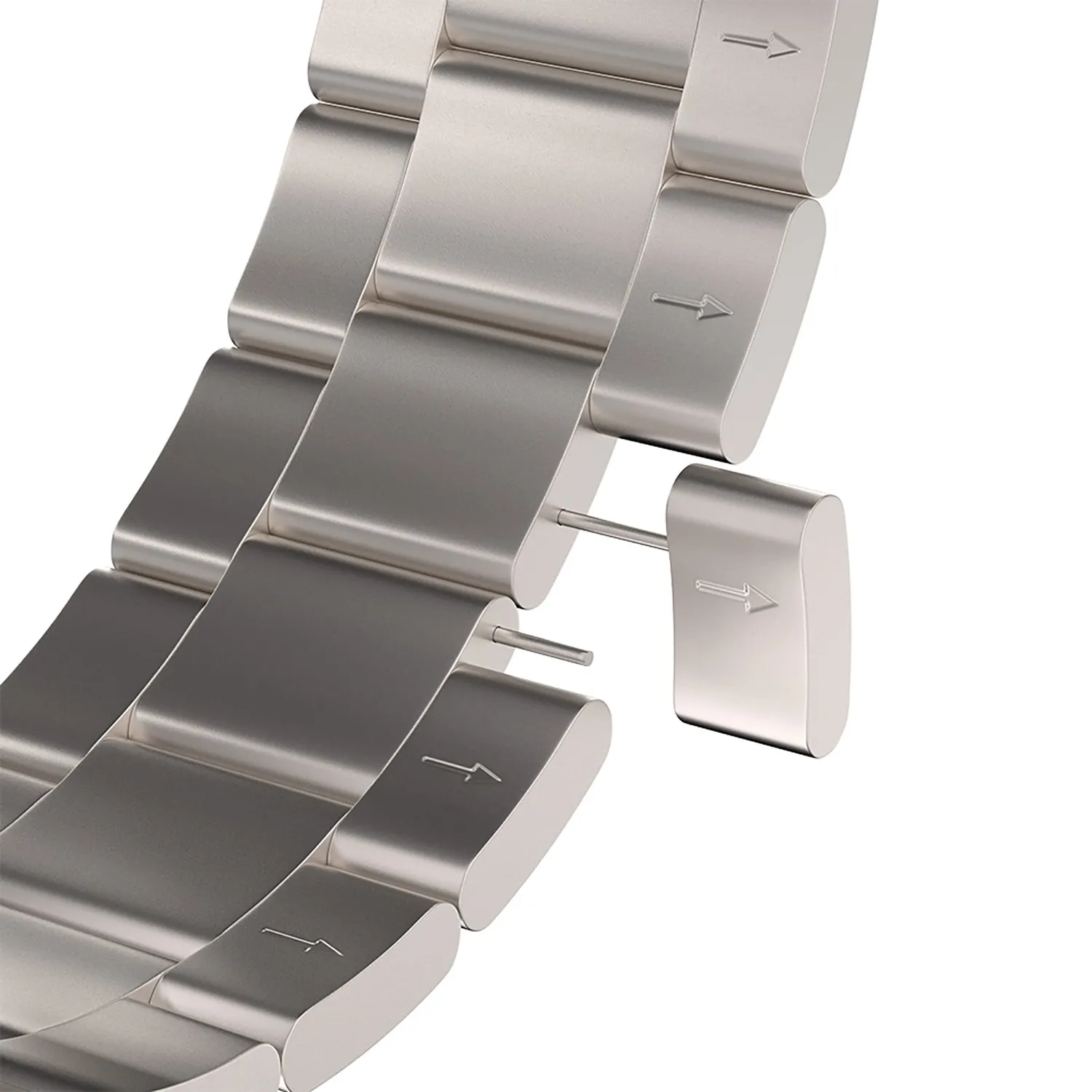 arktis Prime Titan Gliederarmband Apple Watch Natur 49 mm matt