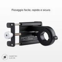 SBS Fahrrad Handyhalterung Alu für Lenker bis 6,7 Zoll vibrationsfest