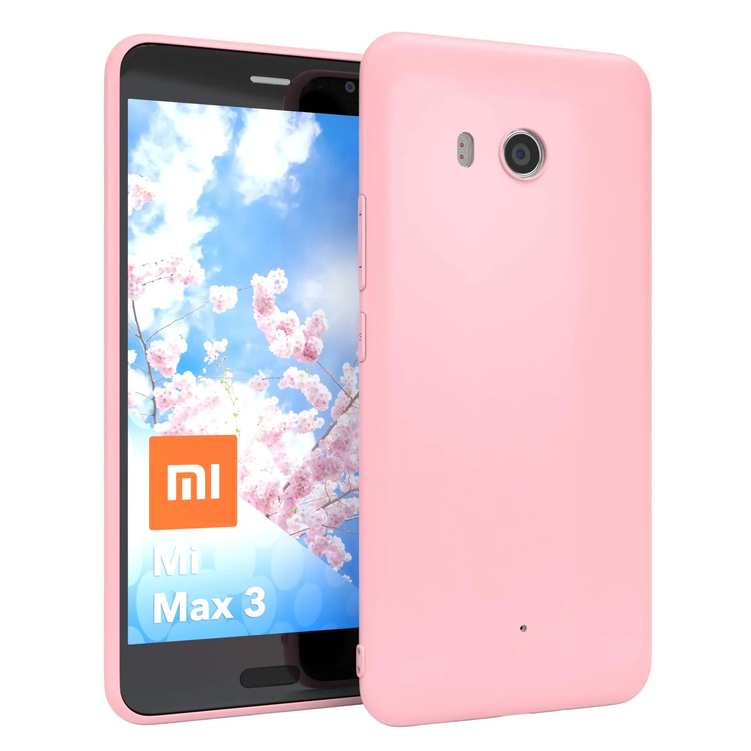 EAZY CASE Xiaomi Mi Max 3 Silikonhülle Transparent 0,8mm