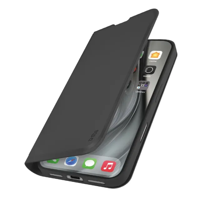 SBS Wallet Smooth Bookcover iPhone 17 Pro Max schwarz Stand