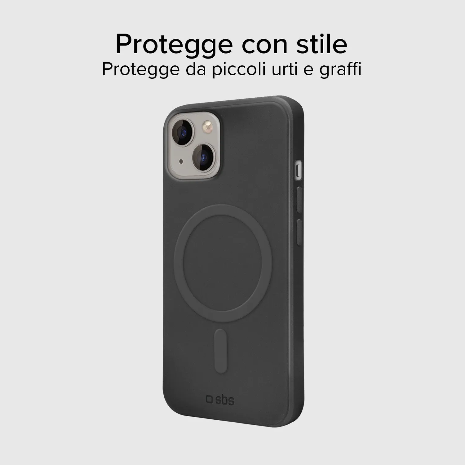 SBS Instinct Mag Hülle iPhone 15 Plus MagSafe Schwarz