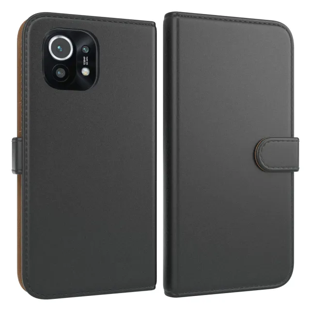 EAZY CASE Xiaomi Mi 11 Klapphülle Book Schwarz Kunstleder