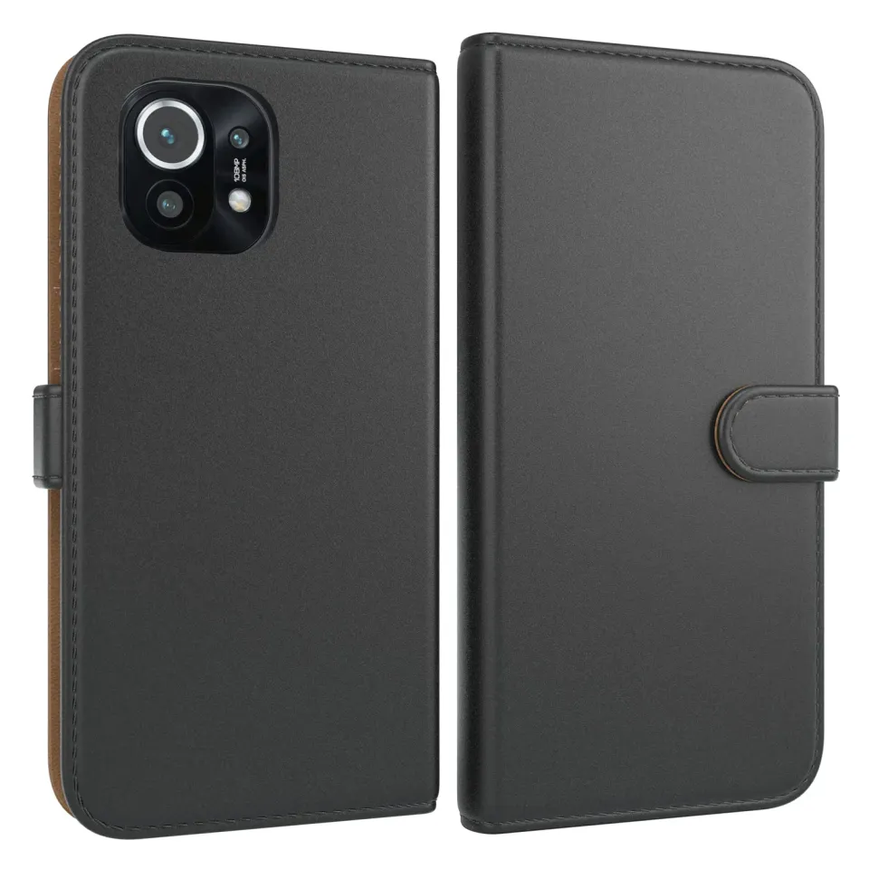 EAZY CASE Xiaomi Mi 11 Klapphülle Book Schwarz Kunstleder