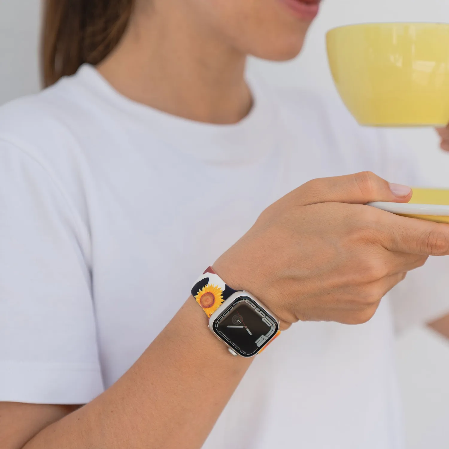 arktisband Sunflower Apple Watch Armband Silikon Print