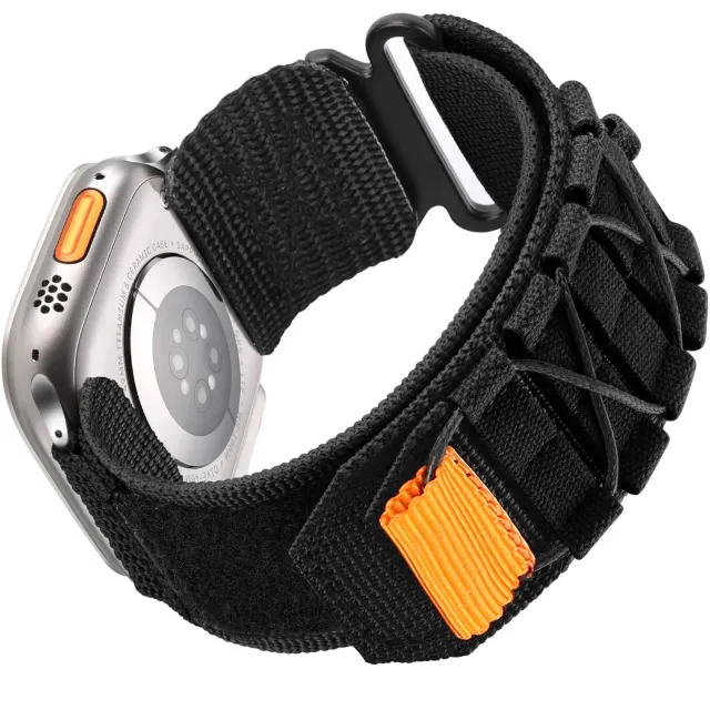 arktisband Forge Apple Watch Armband Nylon Schwarz