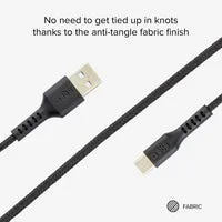 SBS USB auf USB-C Kabel mit Magnet-Halterung Gewebe
