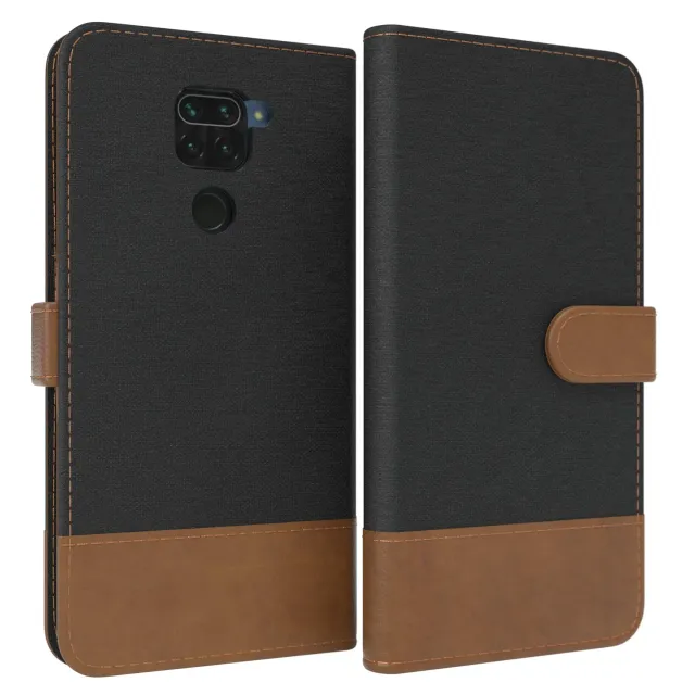 EAZY CASE Redmi Note 9 Klapphülle Schwarz Jeans