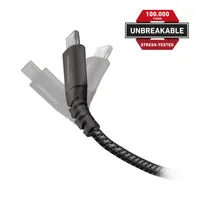 SBS Unbreakable Micro-USB Kabel 1 m Aramid