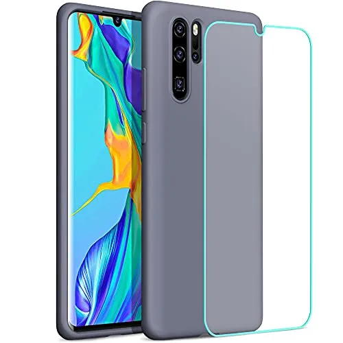 YATWIN Huawei P30 Pro Handyhülle Lavendelgrau