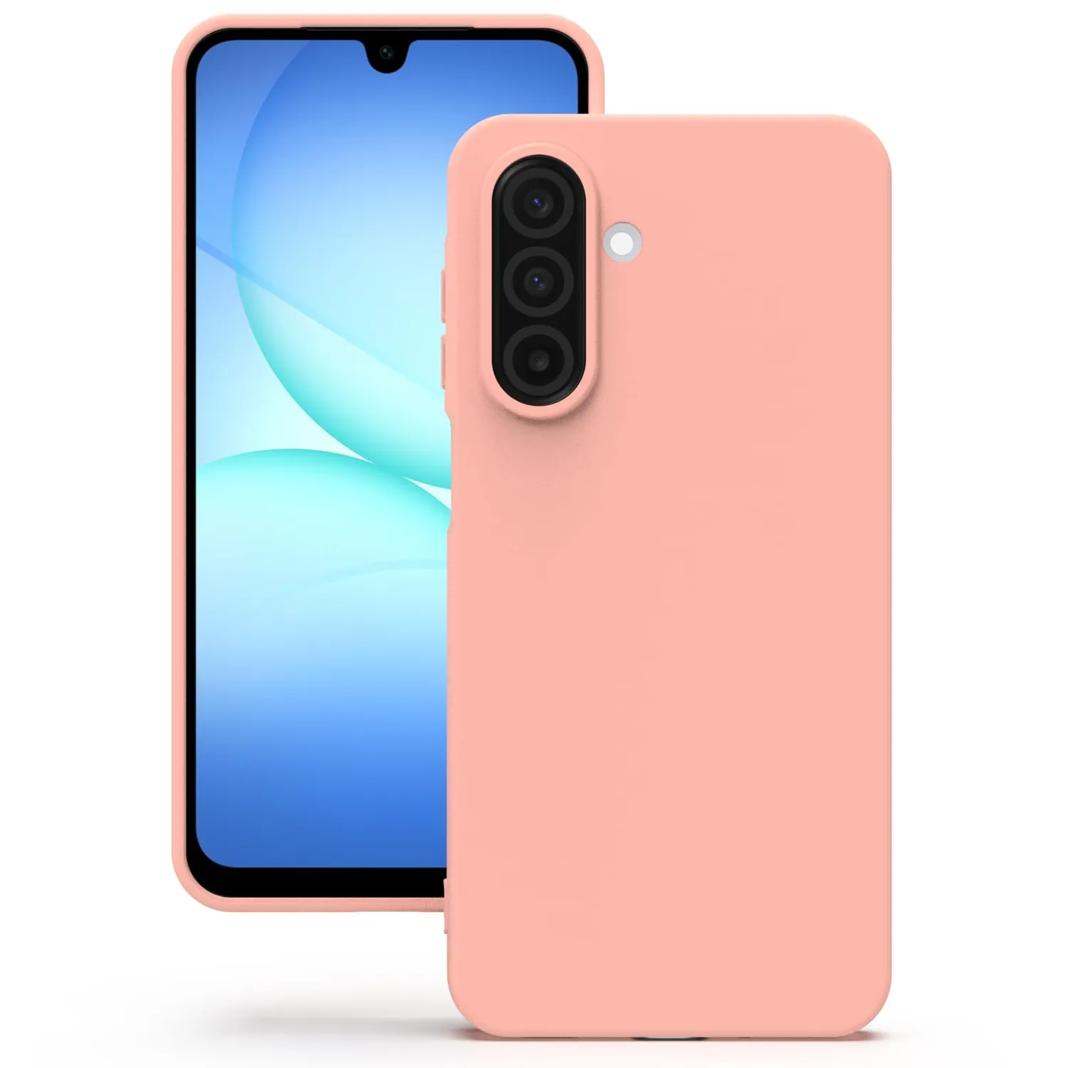 YATWIN Galaxy S24 Silikonhülle Matt Dunkelgrün TPU