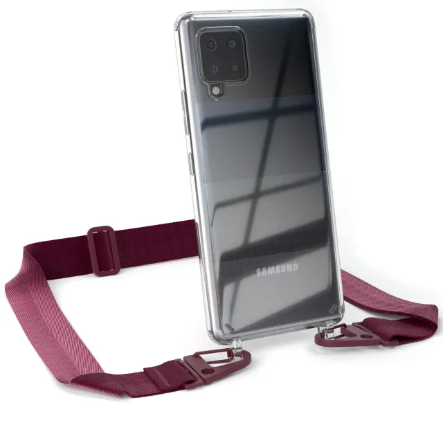 EAZY CASE Galaxy A42 5G Handykette Beere transparent Stoßschutz