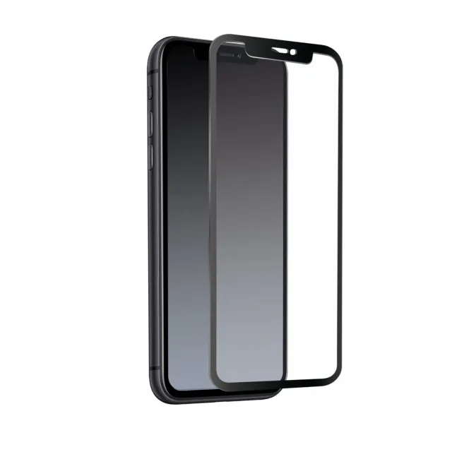 SBS 4D Full Glass Displayschutz iPhone 11 Schwarz stoßfest