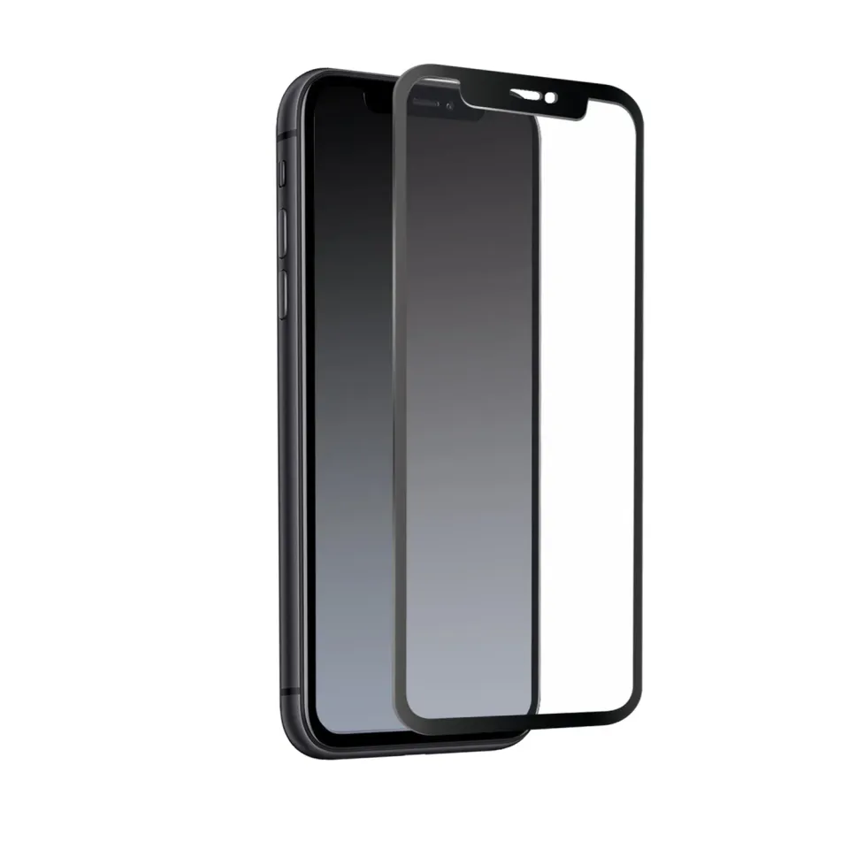 SBS 4D Full Glass Displayschutz iPhone 11 Schwarz stoßfest