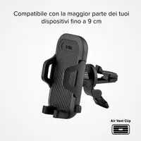 SBS Auto Halterung Lüftung Smartphone 9 cm 360° Halter